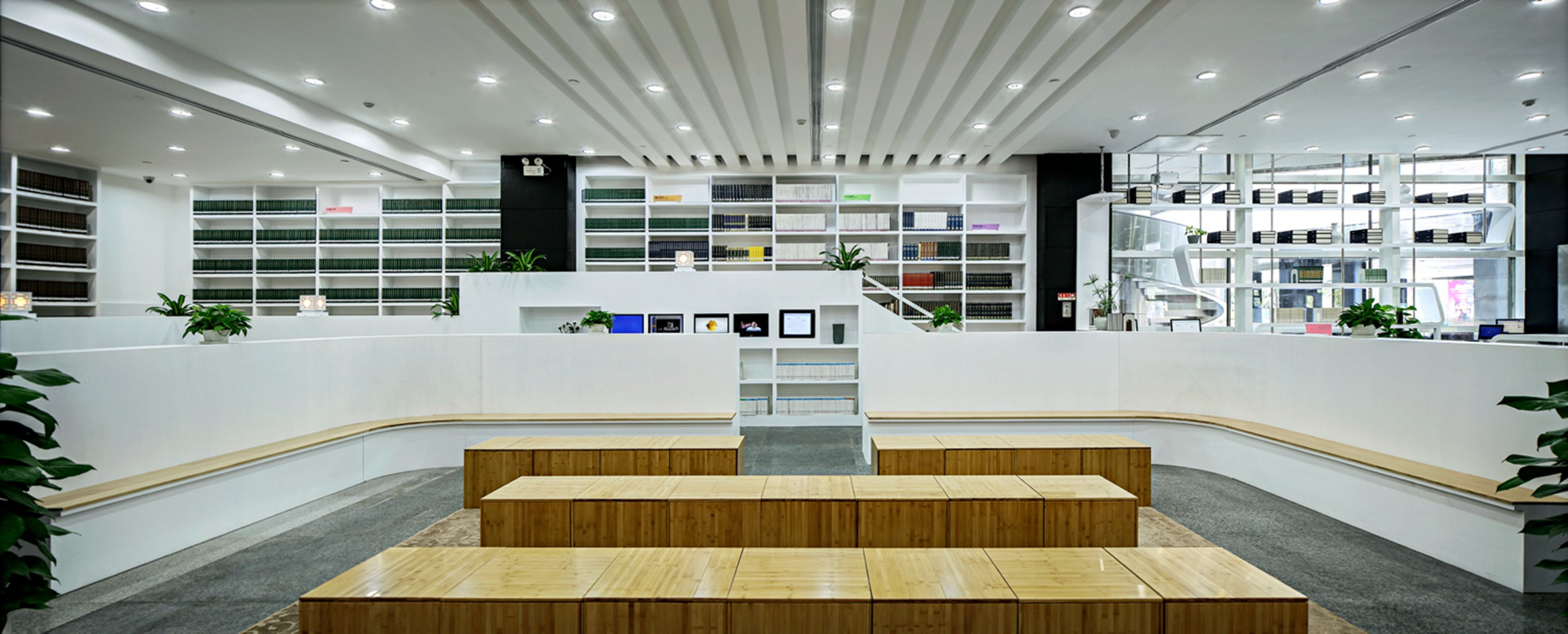 嘉定區簡約風格圖書館裝修設計-第3張圖片-上海古都建筑設計集團